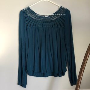 Aéropostale Teal Blouse